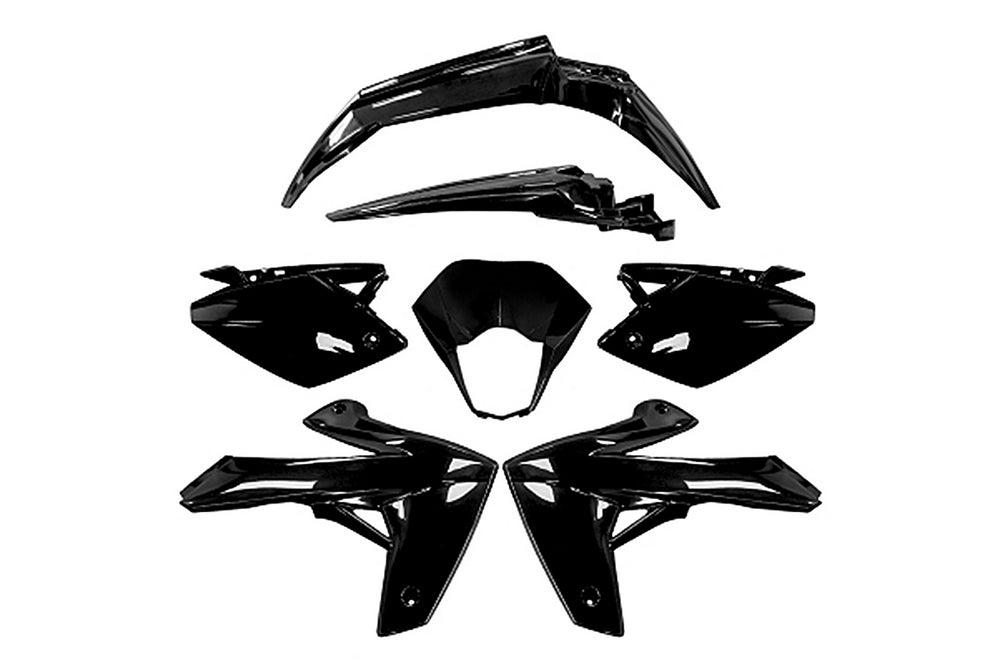 Owiewki / osłony / plastiki / komplet plastików TNT, 7 elementów, czarne, Rieju MRT 50 09- / Marathon 125