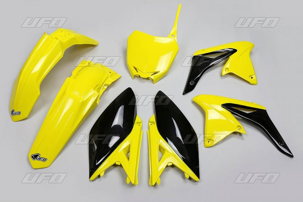 UFO KOMPLET PLASTIKÓW SUZUKI RMZ 250 '10-'18 KOLOR OEM '17 (ŻÓŁTY/CZARNY) (SU416E999K)