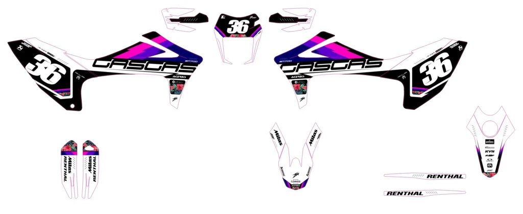 Okleina motocyklowa GAS GAS - GAS-11