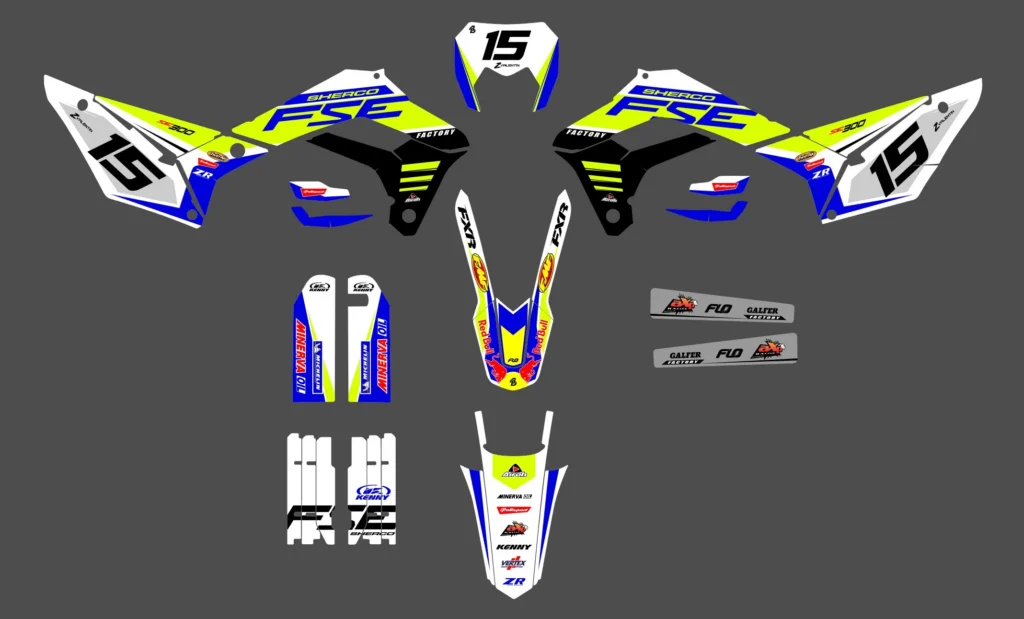 Okleina motocyklowa SHERCO - SHERCO-02