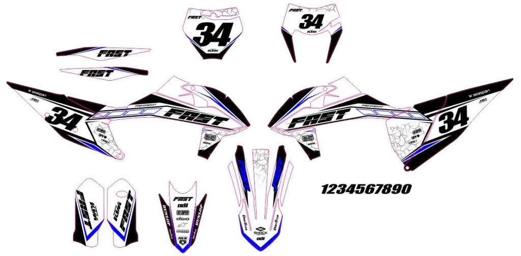 Okleina motocyklowa KTM - KTM-191