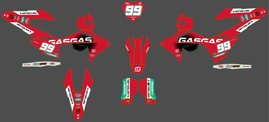 Okleina motocyklowa GAS GAS - GAS-15