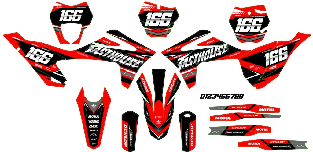Okleina motocyklowa GAS GAS - GAS-38