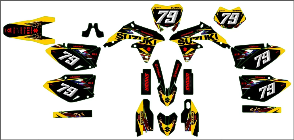 Okleina motocyklowa SUZUKI - SUZ-70