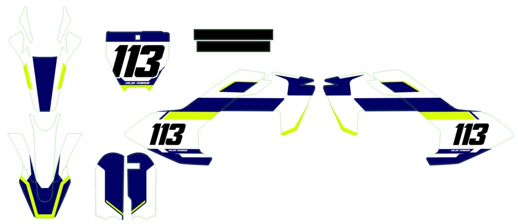 Okleina motocyklowa HUSQVARNA - HUSQ-121