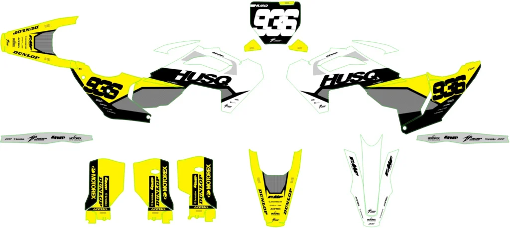 Okleina motocyklowa HUSQVARNA - HUSQ-126