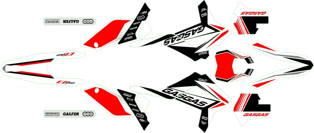 Okleina motocyklowa GAS GAS - GAS-39