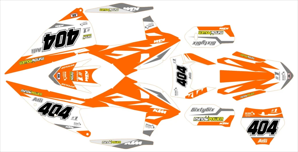 Okleina motocyklowa KTM - KTM-376