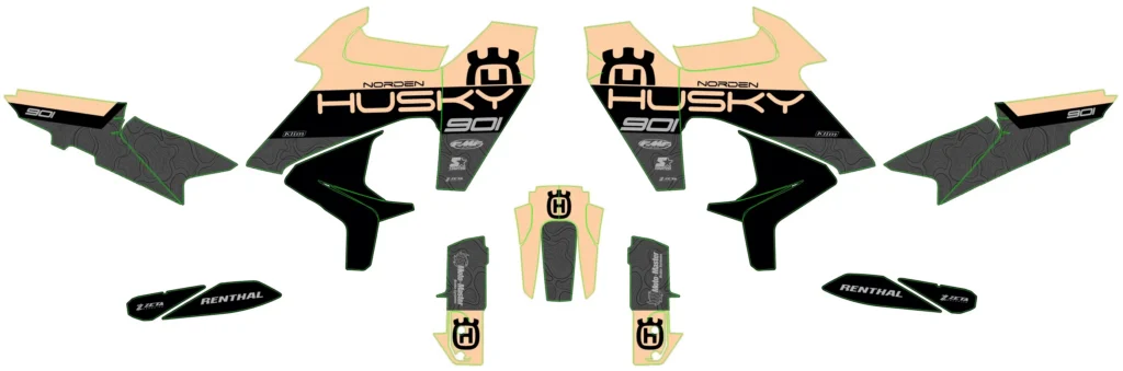 Okleina motocyklowa HUSQVARNA - HUSQ-130