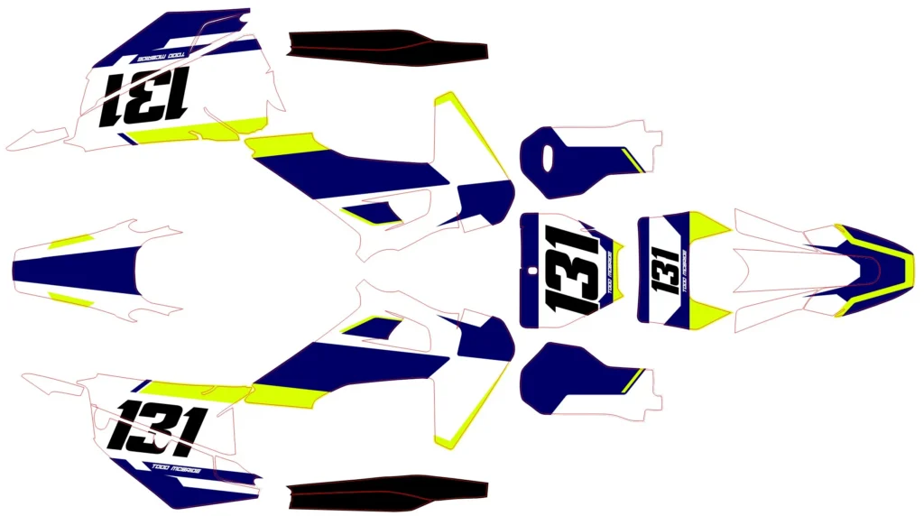 Okleina motocyklowa HUSQVARNA - HUSQ-131