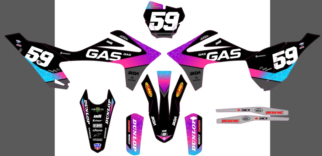 Okleina motocyklowa GAS GAS - GAS-41