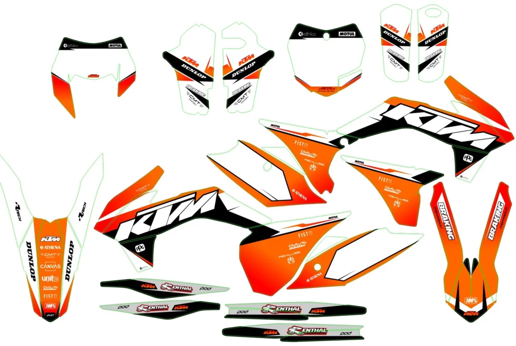 Okleina motocyklowa KTM - KTM-668