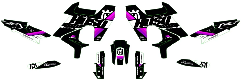 Okleina motocyklowa HUSQVARNA - HUSQ-134