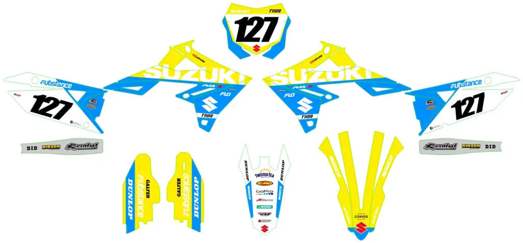 Okleina motocyklowa SUZUKI - SUZ-75