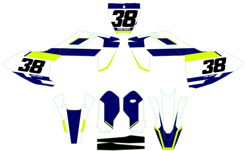Okleina motocyklowa HUSQVARNA - HUSQ-135