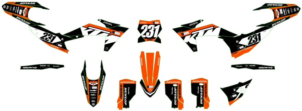 Okleina motocyklowa KTM - KTM-502