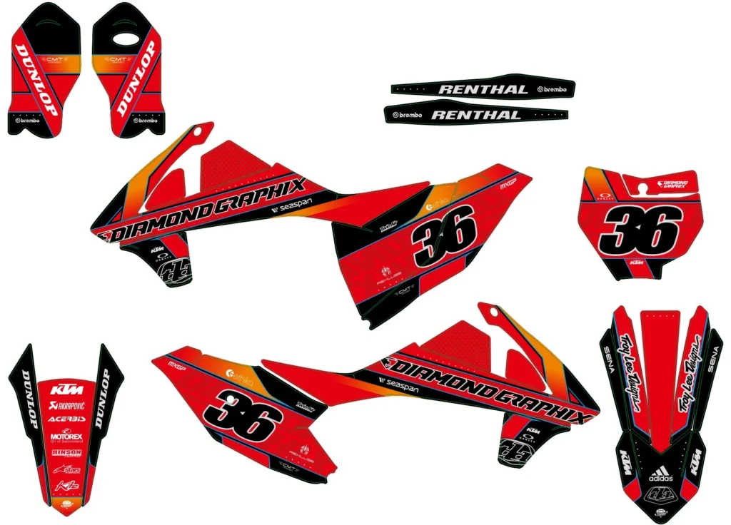 Okleina motocyklowa KTM - KTM-570