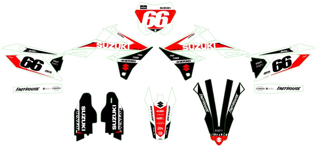 Okleina motocyklowa SUZUKI - SUZ-77