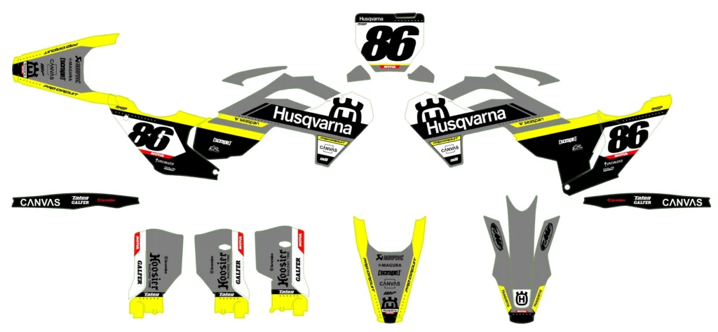 Okleina motocyklowa HUSQVARNA - HUSQ-139