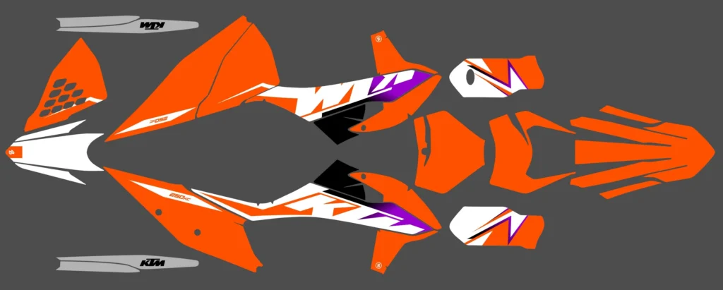 Okleina motocyklowa KTM - KTM-258
