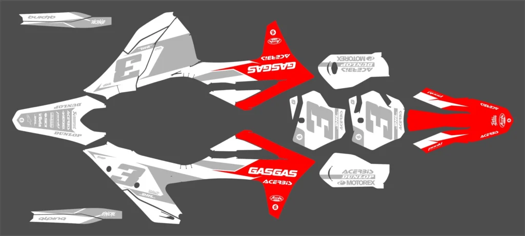 Okleina motocyklowa GAS GAS - GAS-44