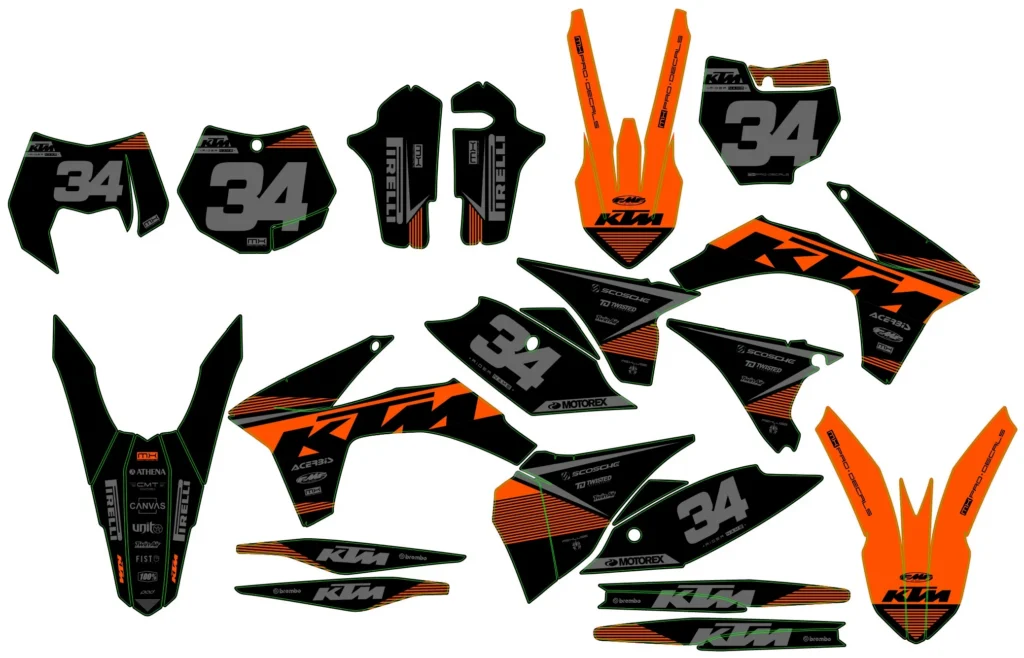 Okleina motocyklowa KTM - KTM-660