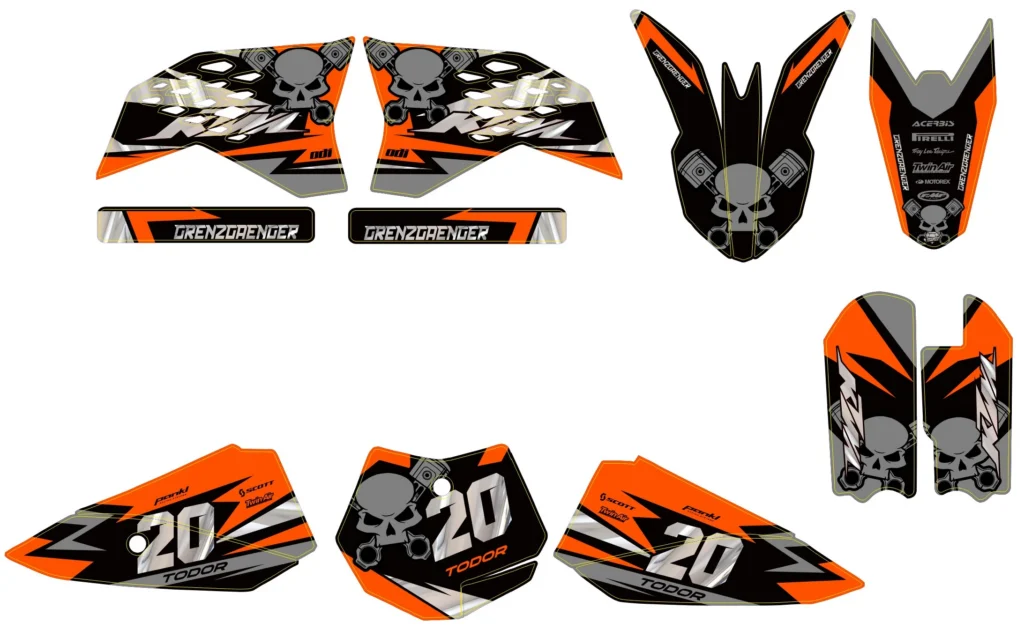 Okleina motocyklowa KTM - KTM-677