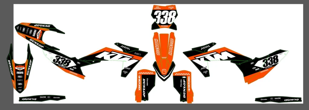 Okleina motocyklowa KTM - KTM-498