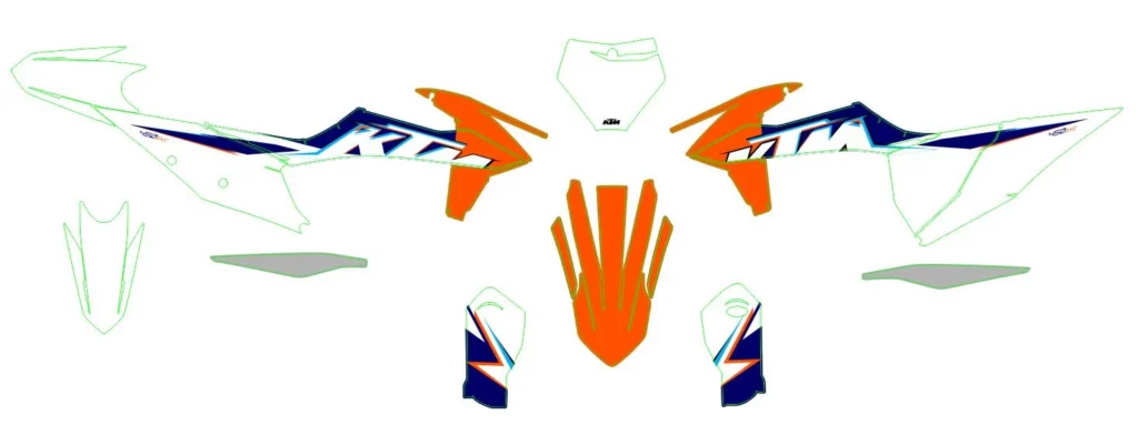 Okleina motocyklowa KTM - KTM-114