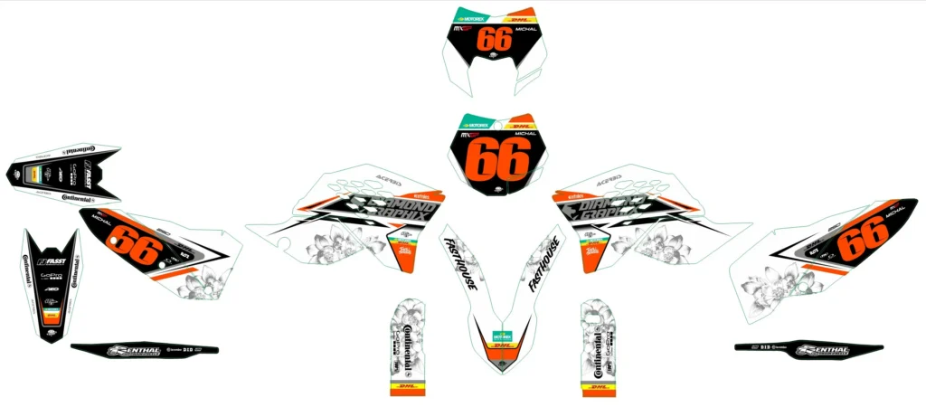 Okleina motocyklowa KTM - KTM-558