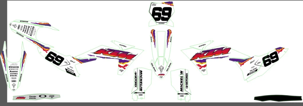 Okleina motocyklowa KTM - KTM-393