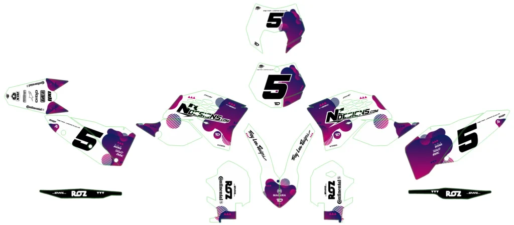Okleina motocyklowa KTM - KTM-411