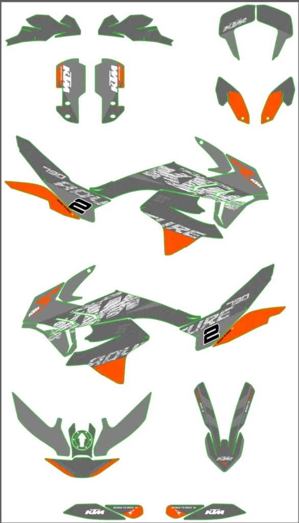 Okleina motocyklowa KTM - KTM-238
