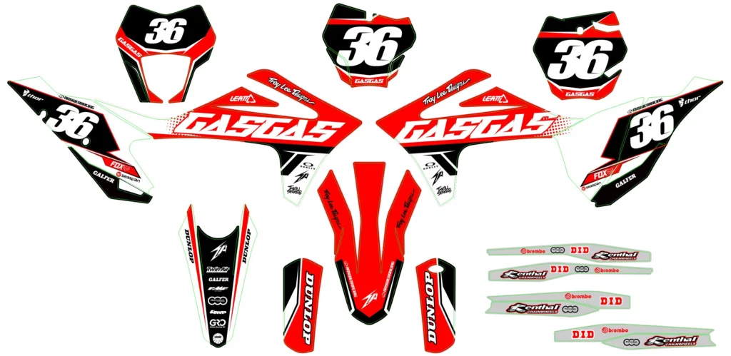 Okleina motocyklowa GAS GAS - GAS-46