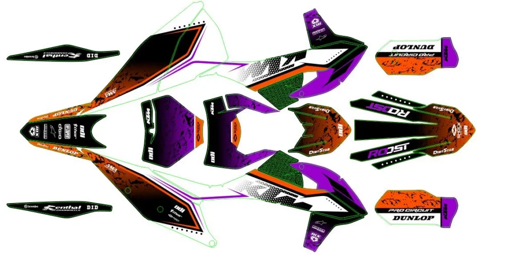 Okleina motocyklowa KTM - KTM-222