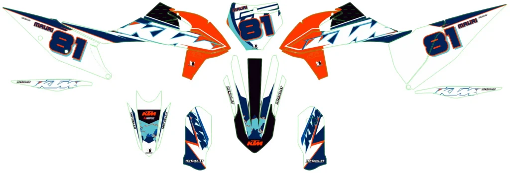 Okleina motocyklowa KTM - KTM-434