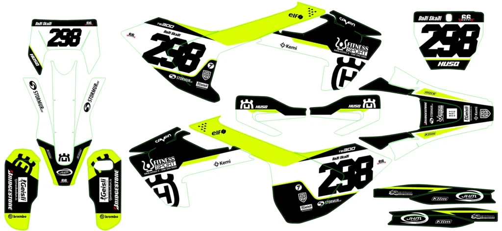 Okleina motocyklowa HUSQVARNA - HUSQ-147