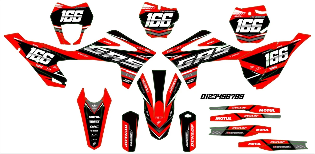 Okleina motocyklowa GAS GAS - GAS-47