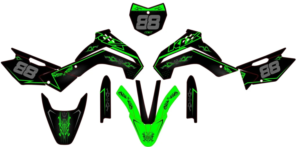 Okleina motocyklowa KAWASAKI - KAW-72