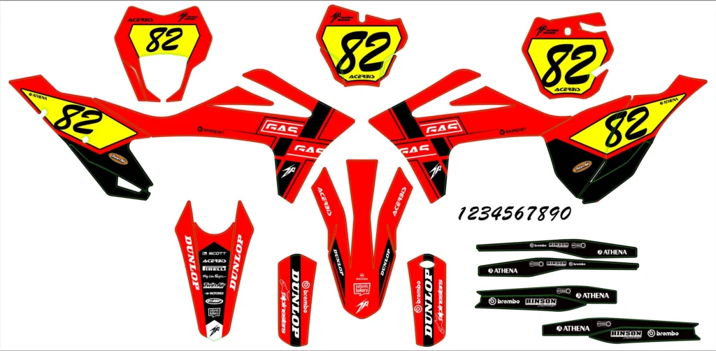 Okleina motocyklowa GAS GAS - GAS-48