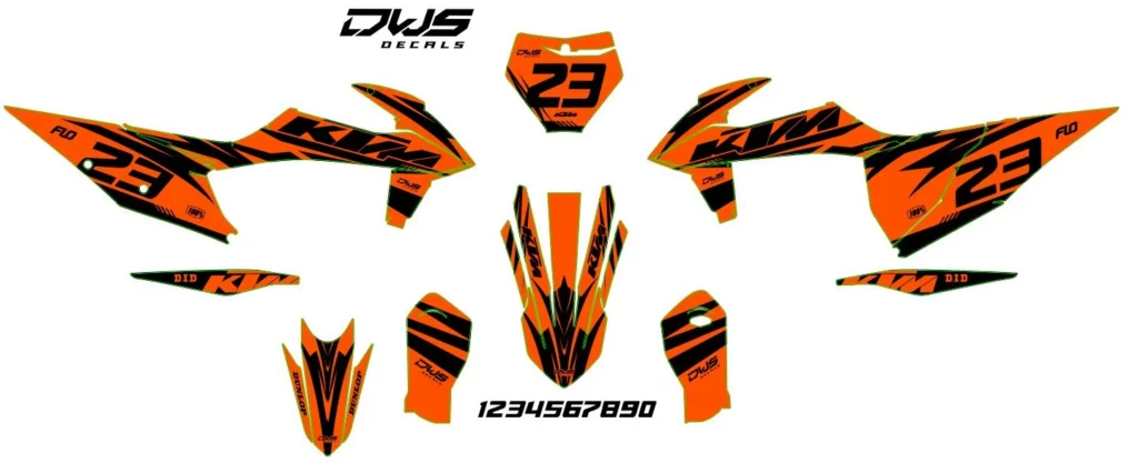 Okleina motocyklowa KTM - KTM-198