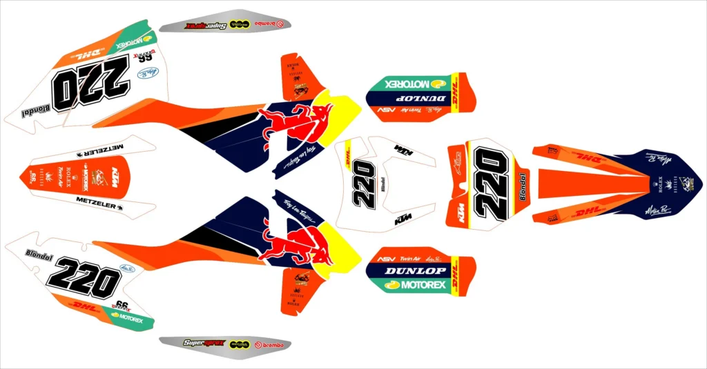 Okleina motocyklowa KTM - KTM-427