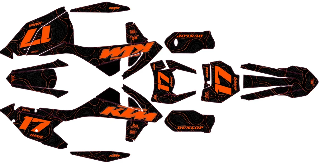 Okleina motocyklowa KTM - KTM-974