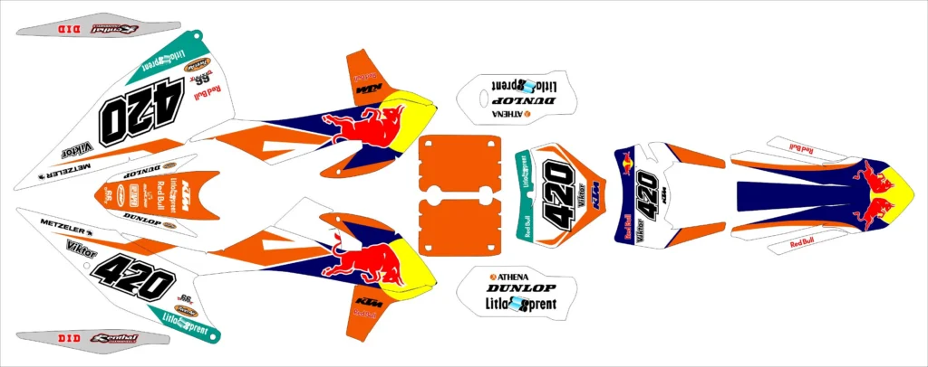 Okleina motocyklowa KTM - KTM-521