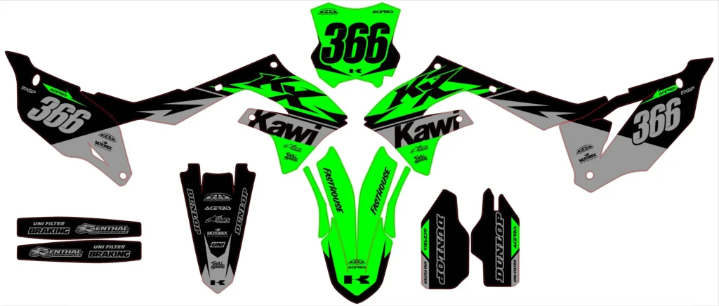 Okleina motocyklowa KAWASAKI - KAW-76