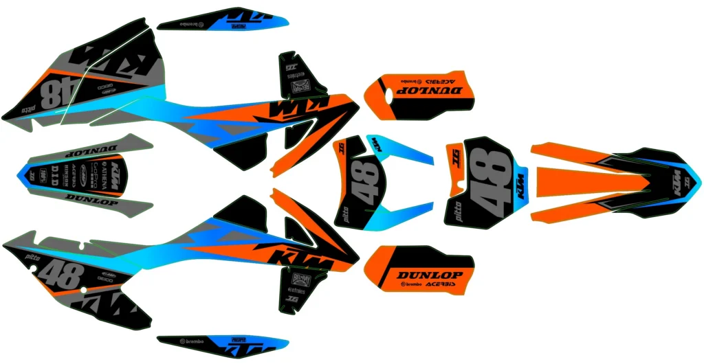 Okleina motocyklowa KTM - KTM-592