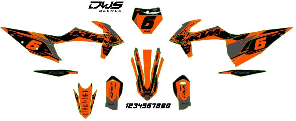 Okleina motocyklowa KTM - KTM-187