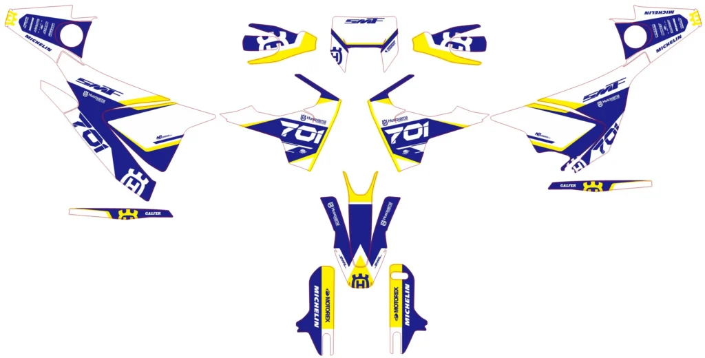 Okleina motocyklowa HUSQVARNA - HUSQ-56