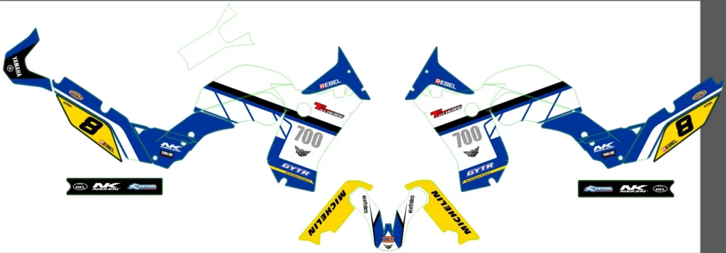 Okleina motocyklowa YAMAHA - YAM-98