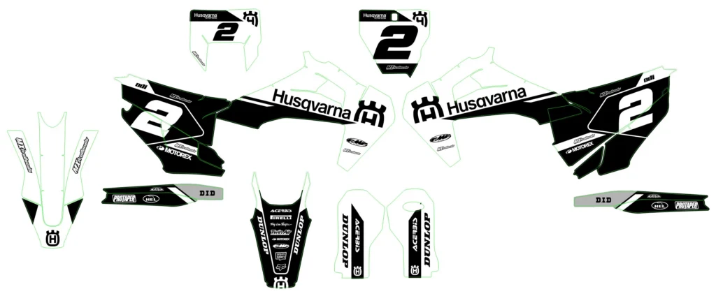 Okleina motocyklowa HUSQVARNA - HUSQ-55